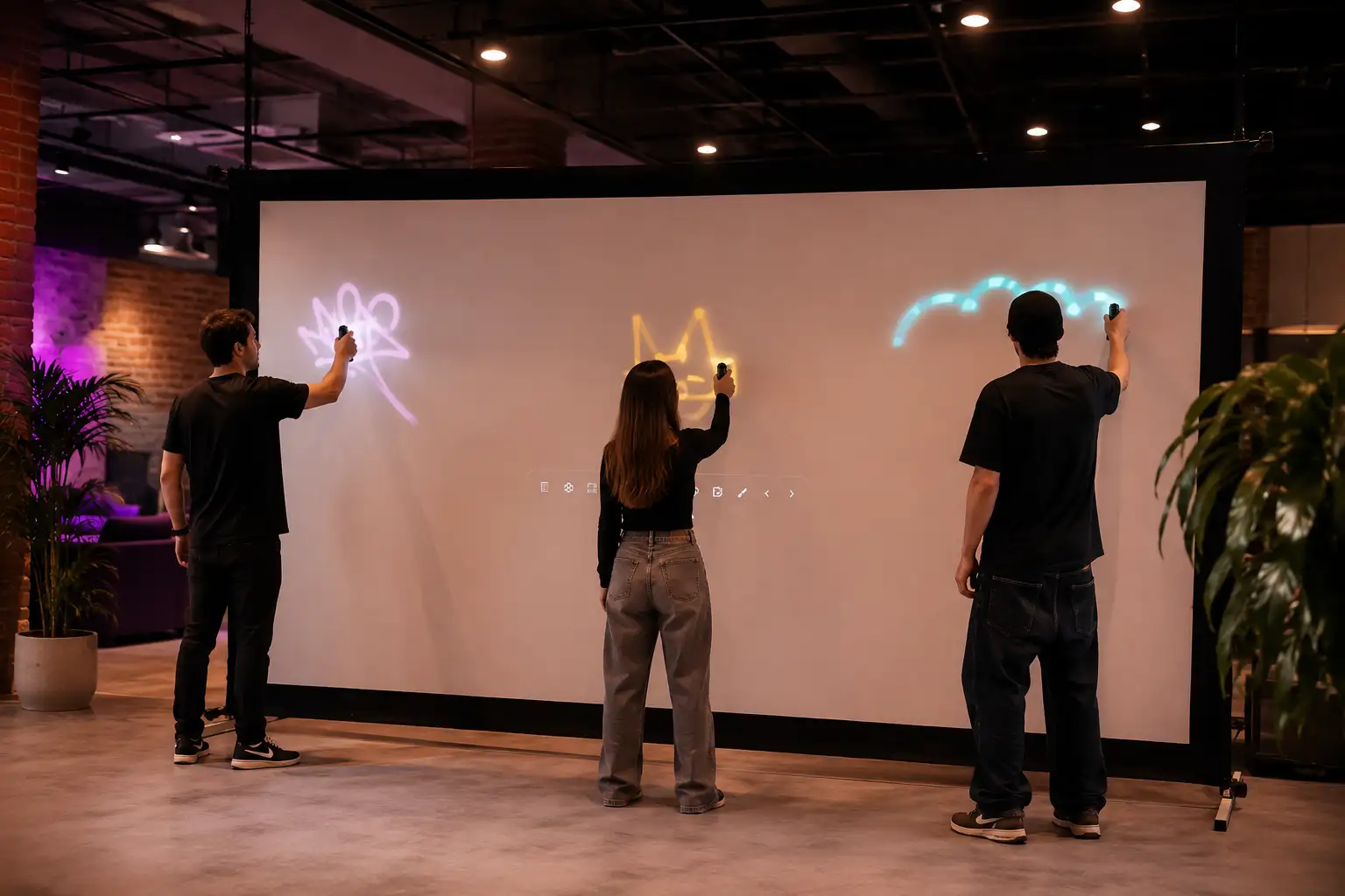 GraffWall Classique — atelier de graffiti numérique Animation Graffiti